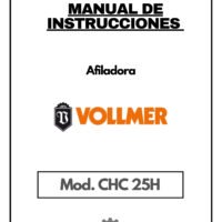 Esquema eléctrico Afiladora VOLLMER CHC 25H