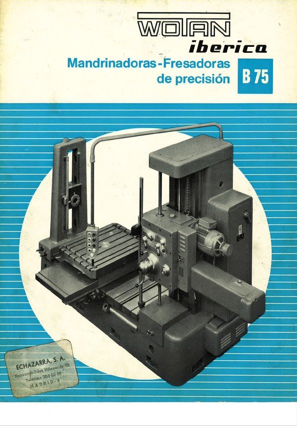 Manual de instrucciones Mandrinadora WOTAN B75
