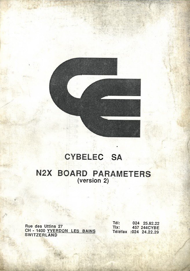 Parámetros / uso CNC- Visualizadores CYBELEC N2X