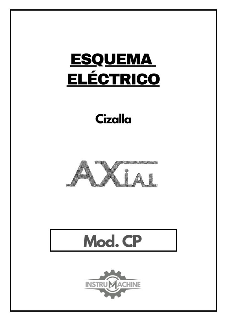 Portada Esquema Eléctrico Cizallas AXIAL CP