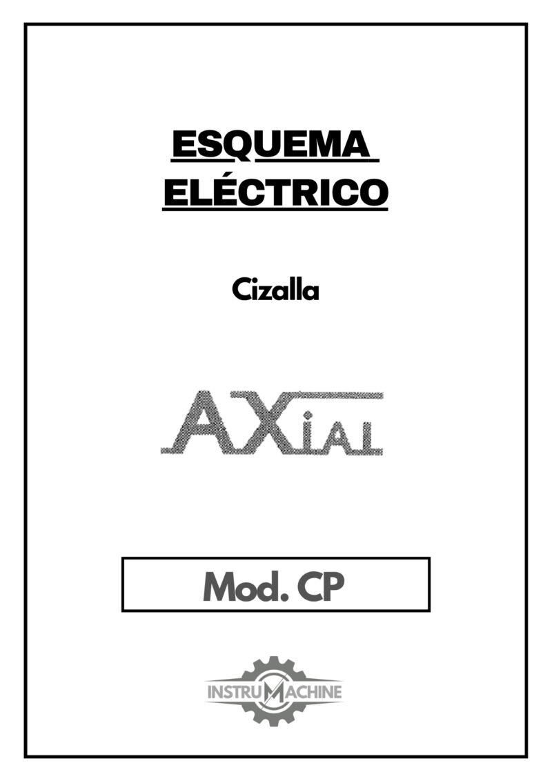 cpe-1 Esquema Eléctrico Cizallas AXIAL CP