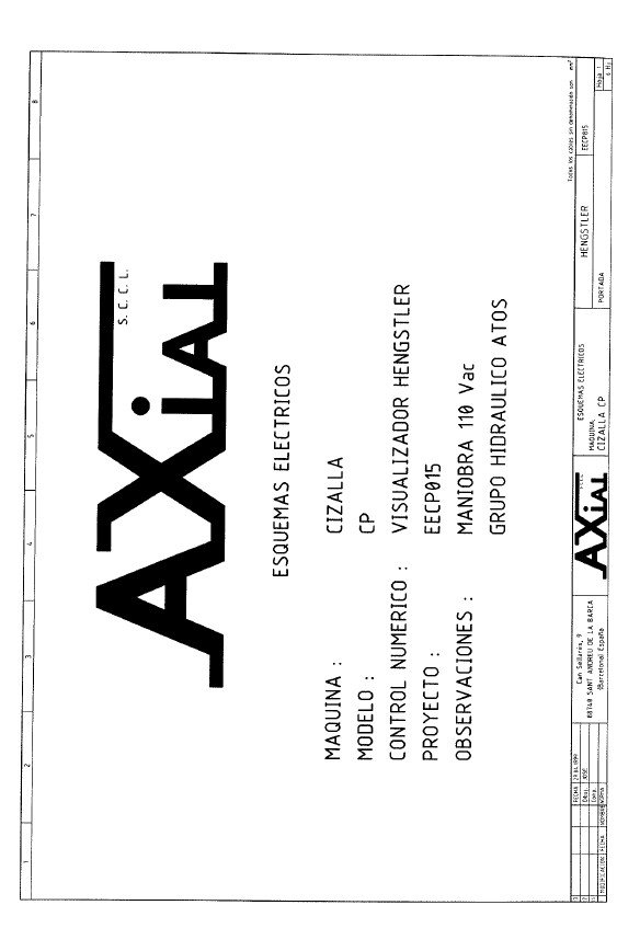 cpe-2 Esquema Eléctrico Cizallas AXIAL CP