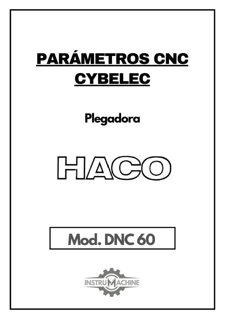 Portada Manual de instrucciones CNC- Visualizadores CYBELEC DNC 60 PS