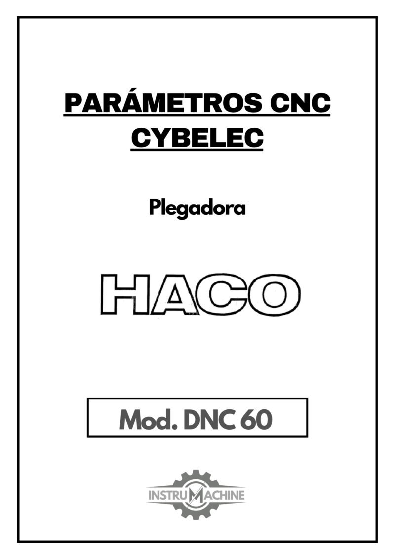 Manual de instrucciones CNC- Visualizadores CYBELEC DNC 60 PS