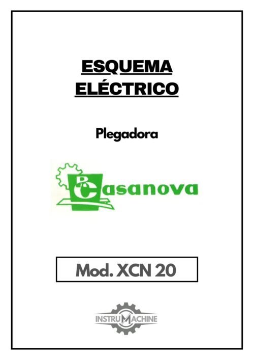 ee-1 Esquema eléctrico Plegadora CASANOVA XCN 20