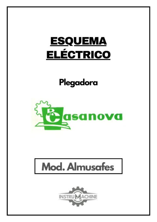 ee-1 Esquema eléctrico Plegadora CASANOVA XCN 20