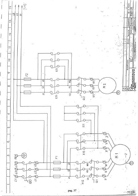 Esquema eléctrico Plegadora CASANOVA XCN 20
