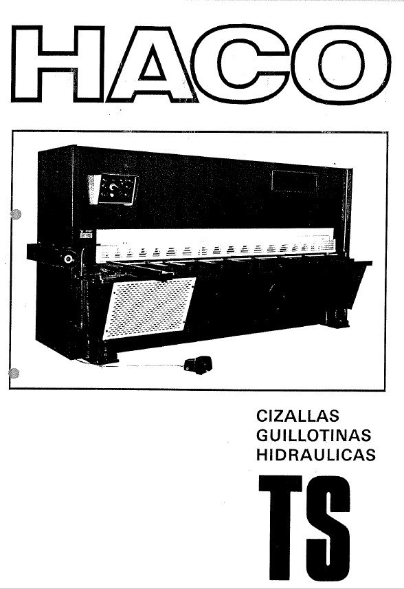 haco-2 Manual de instrucciones Cizallas HACO TS
