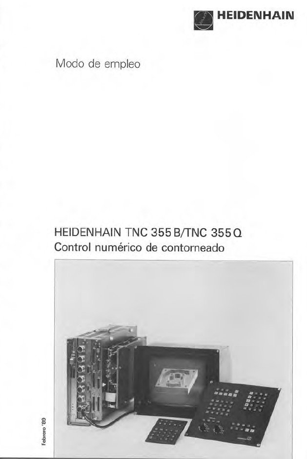 Manual de programación CNC- Visualizadores HEIDENHAIN TNC 355