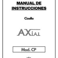 Manual de instrucciones Cizallas AXIAL CP