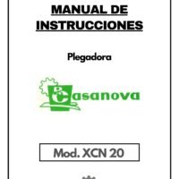 mdii-1 Manual de instrucciones Plegadora CASANOVA XCN 20