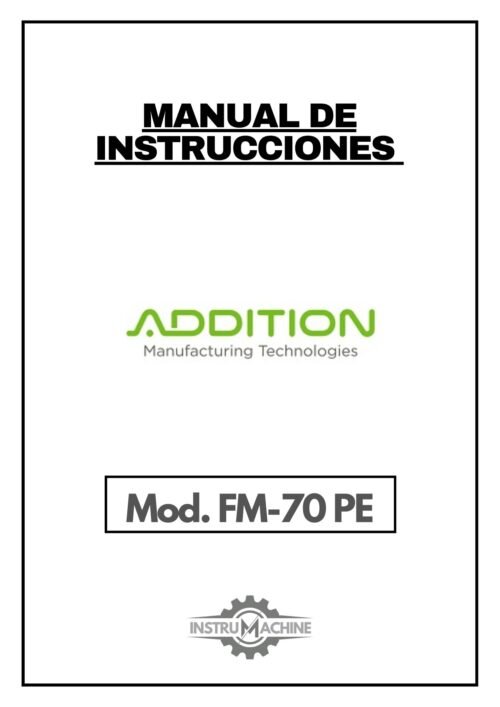 Manual de instrucciones Expandidora ADDITION FM-70 PE