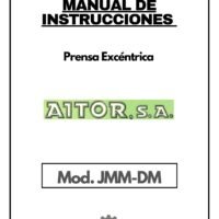 Manual de instrucciones Prensa AITOR JMM-DM