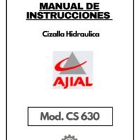 Manual de instrucciones Cizalla hidráulica AJIAL CS-630