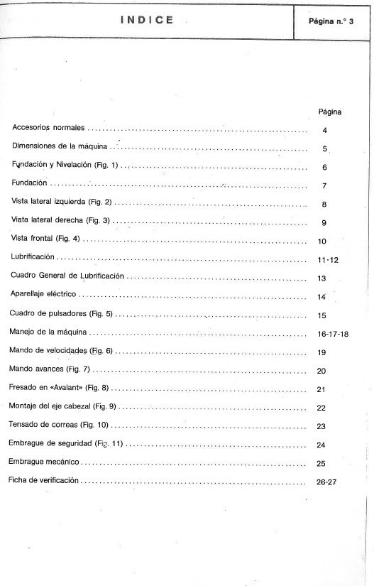 Manual de instrucciones Fresadora CME FU-2