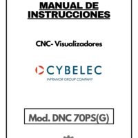 Manual de instrucciones Visualizador CNC Cybelec DNC 70 PS