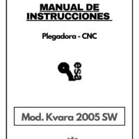 Manual de instrucciones CNC-Visualizadores ESA Kvara 2005SW