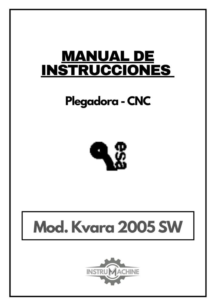 Portada Manual de instrucciones CNC-Visualizadores ESA Kvara 2005SW