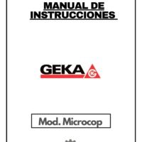 Manual de instrucciones Cilindro GEKA Microcop