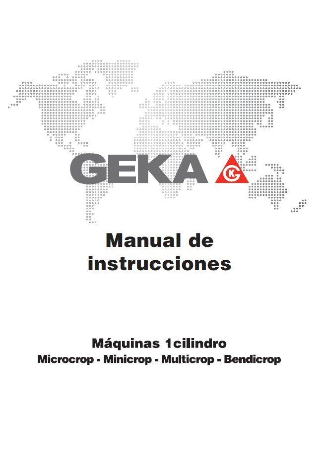Manual de instrucciones Cilindro GEKA Microcop