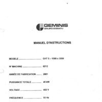 Manual de instrucciones Torno paralelo GEMINIS GHT 5