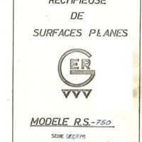 Manual de instrucciones Rectificadora GER R.S.-750