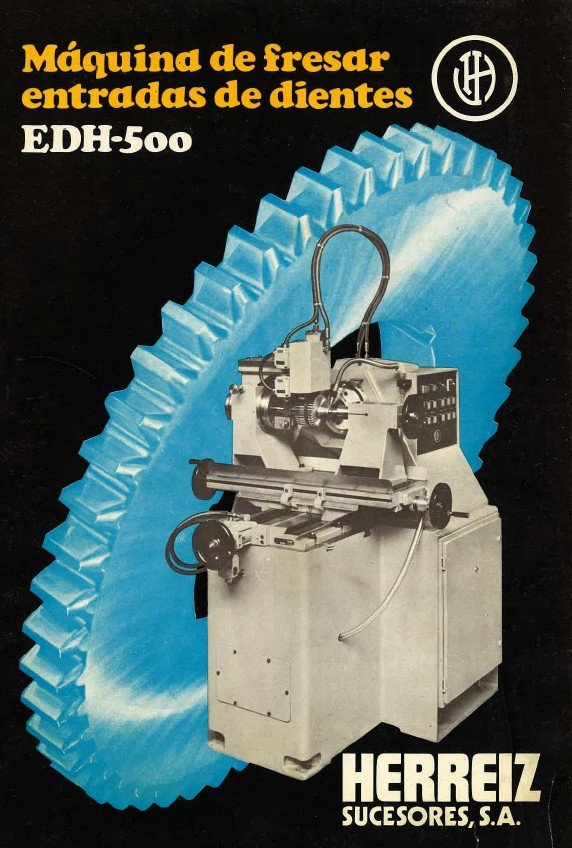 HERREIZ mod. EDH 500-2 Manual de instrucciones Fresadora HERREIZ EDH 500