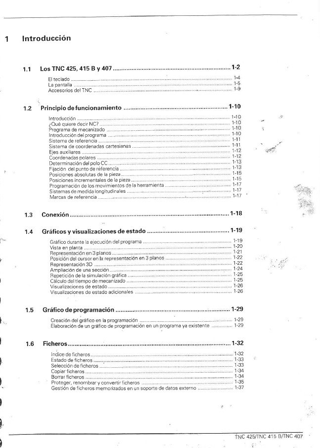 Manual de instrucciones CNC-Visualizadores HEIDENHAIN TNC 425 / 415B / 407