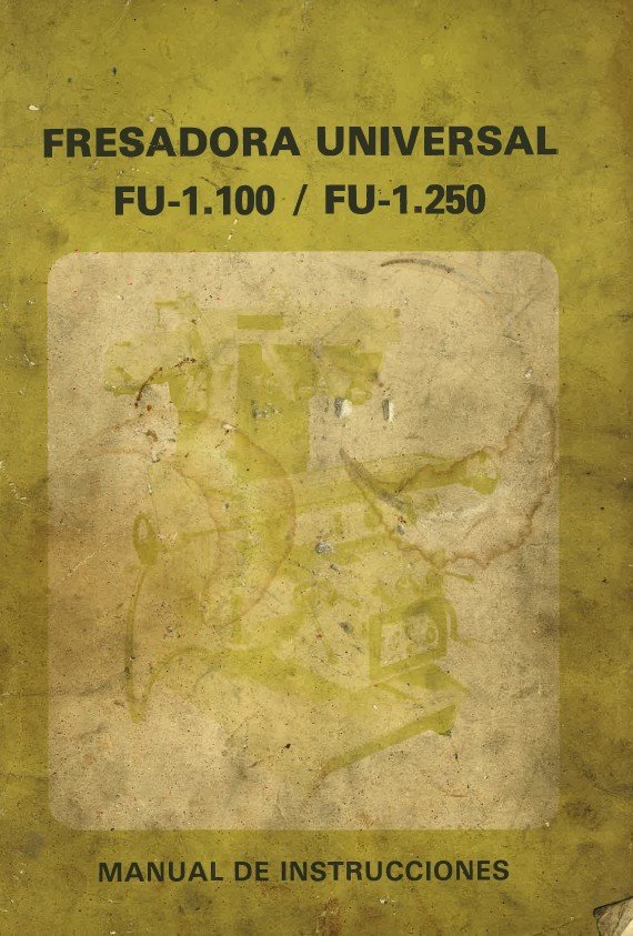 Manual de instrucciones Fresadora LAGUN FU-1100/1250