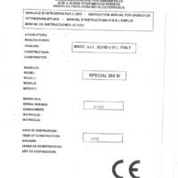 Manual de instrucciones Sierra de cinta MACC SPECIAL 380 SI