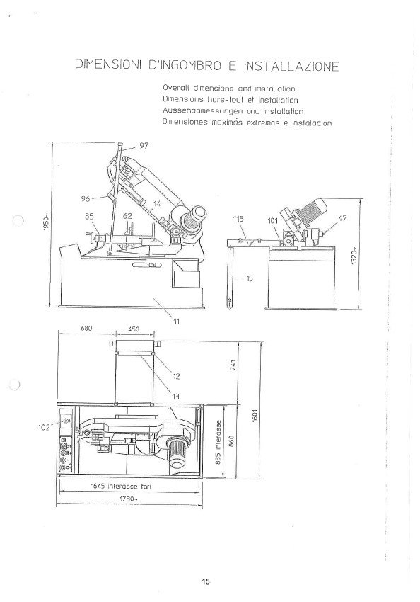 Manual de instrucciones Sierra de cinta MACC SPECIAL 380 SI