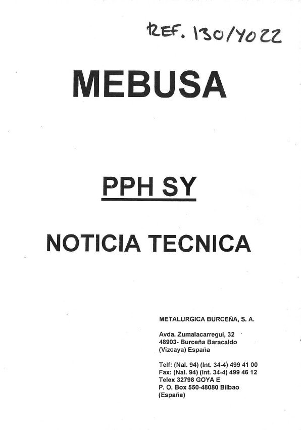 Manual de instrucciones Plegadora Mebusa PPH SY