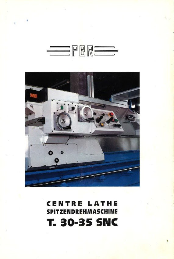 Manual de instrucciones Torno PBR T30–35 SNC