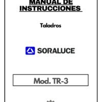 Manual de instrucciones Taladro Soraluce TR-3