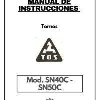 Manual de instrucciones Torno paralelo TOS SN40C – SN50C