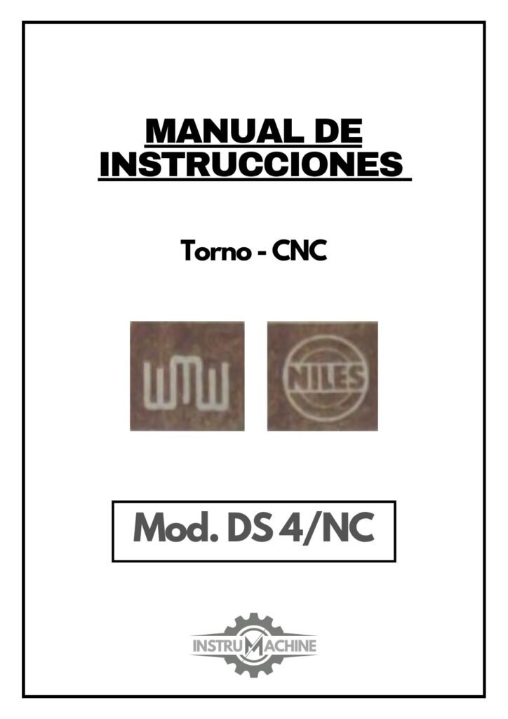 Portada Documentación técnica Torno Niles WMW DS-4 NC