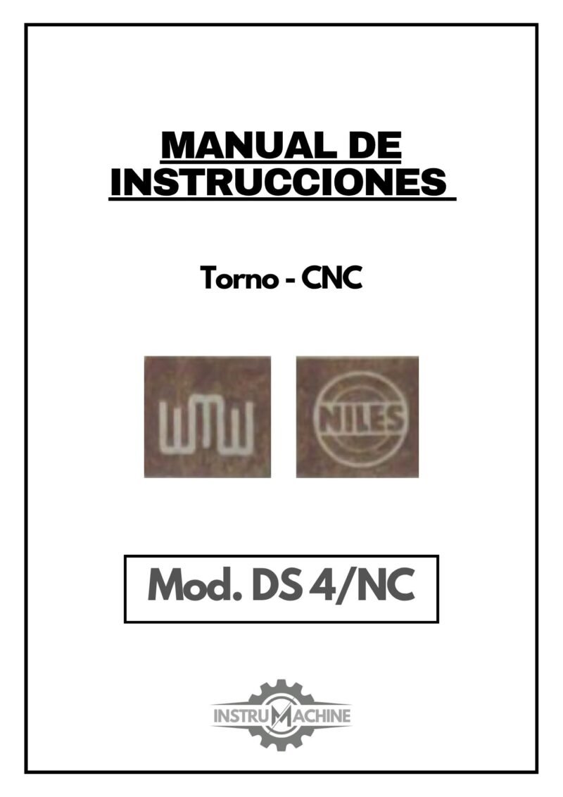 Documentación técnica Torno Niles WMW DS-4 NC