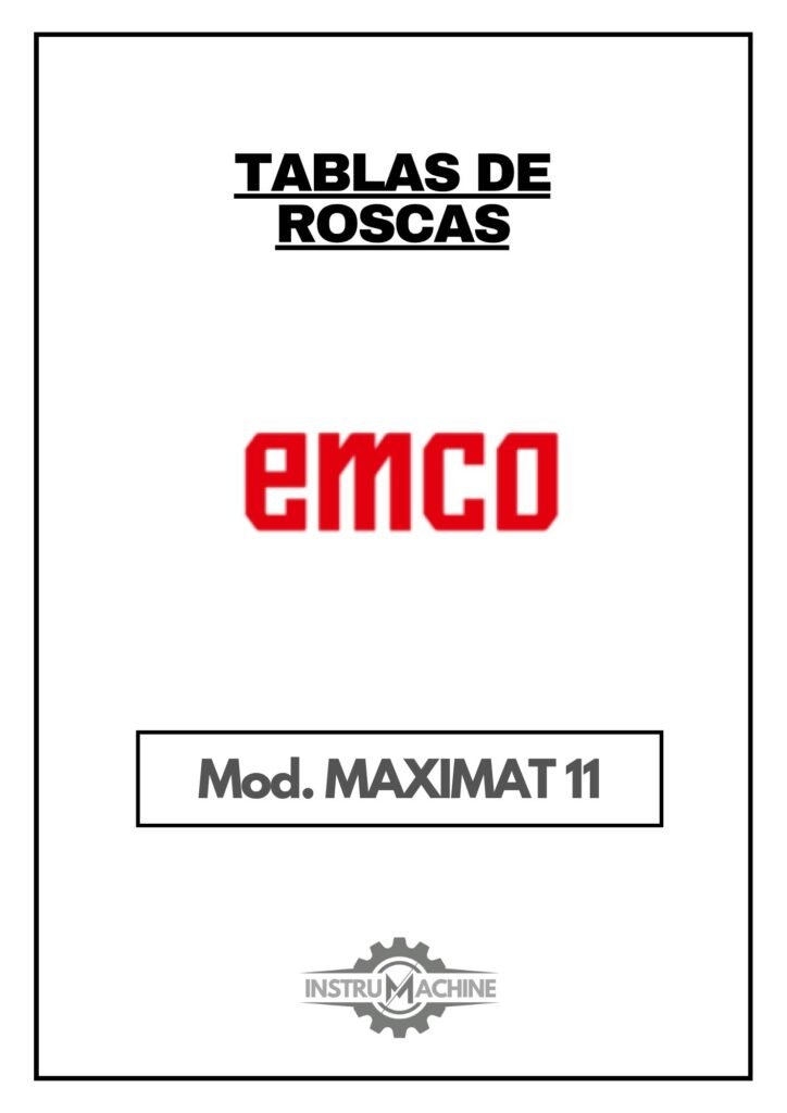 Portada Tabla de roscas Emco Maximat 11