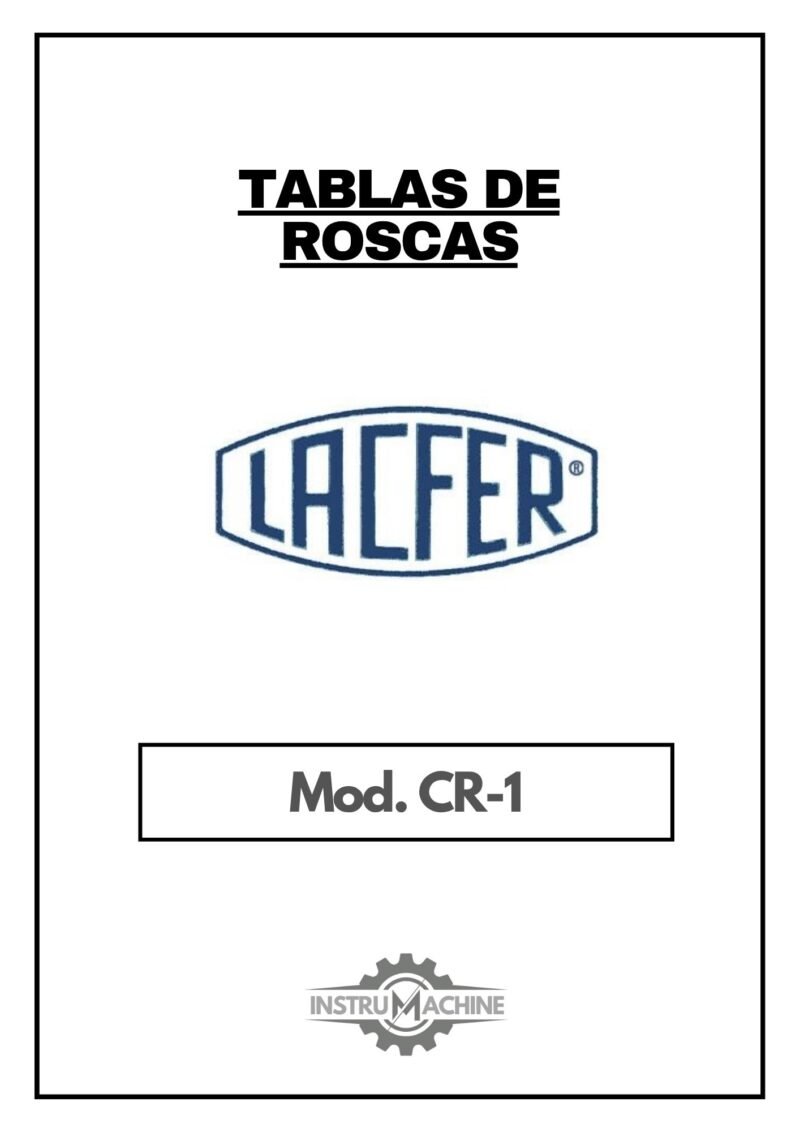Tabla de roscas Lacfer CR-1