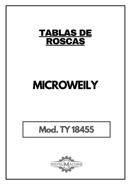 Microweily TY18455-tablas-1 Tabla de roscas Microweily TY 18455