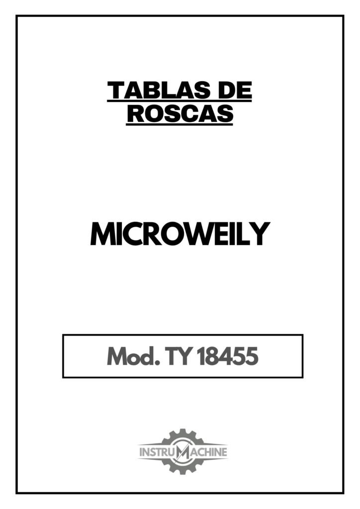 Portada Tabla de roscas Microweily TY 18455