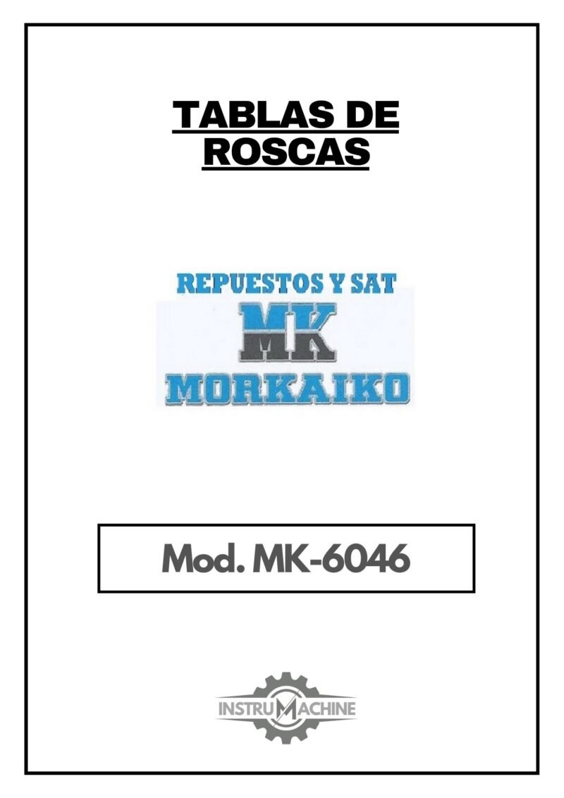 Tabla de roscas Morkaiko MK-6046M