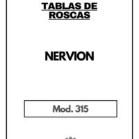 Tabla de roscas Nervion 315