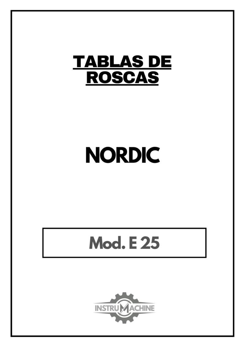 Tabla de roscas Nordic E25