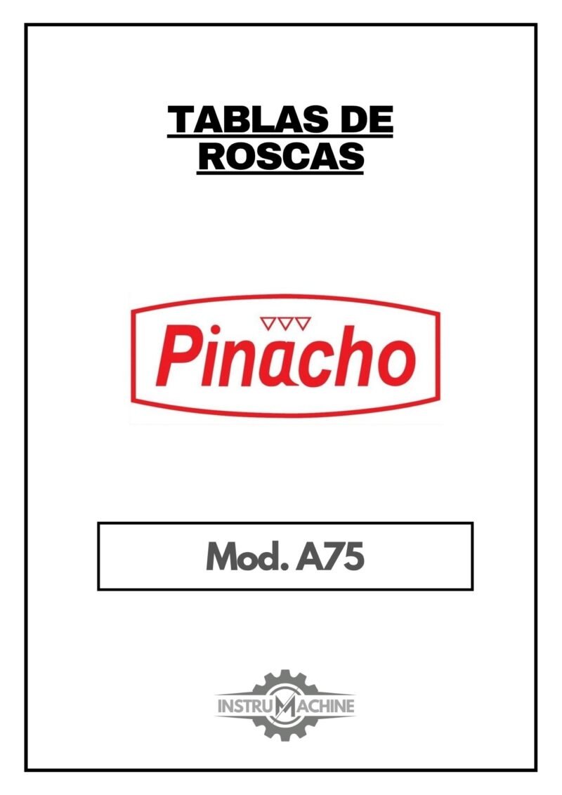 Tabla de roscas Pinacho A 75