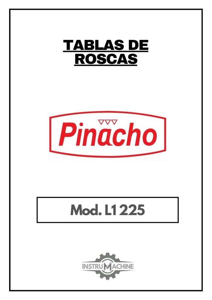 Portada Tabla de roscas Pinacho L1 225