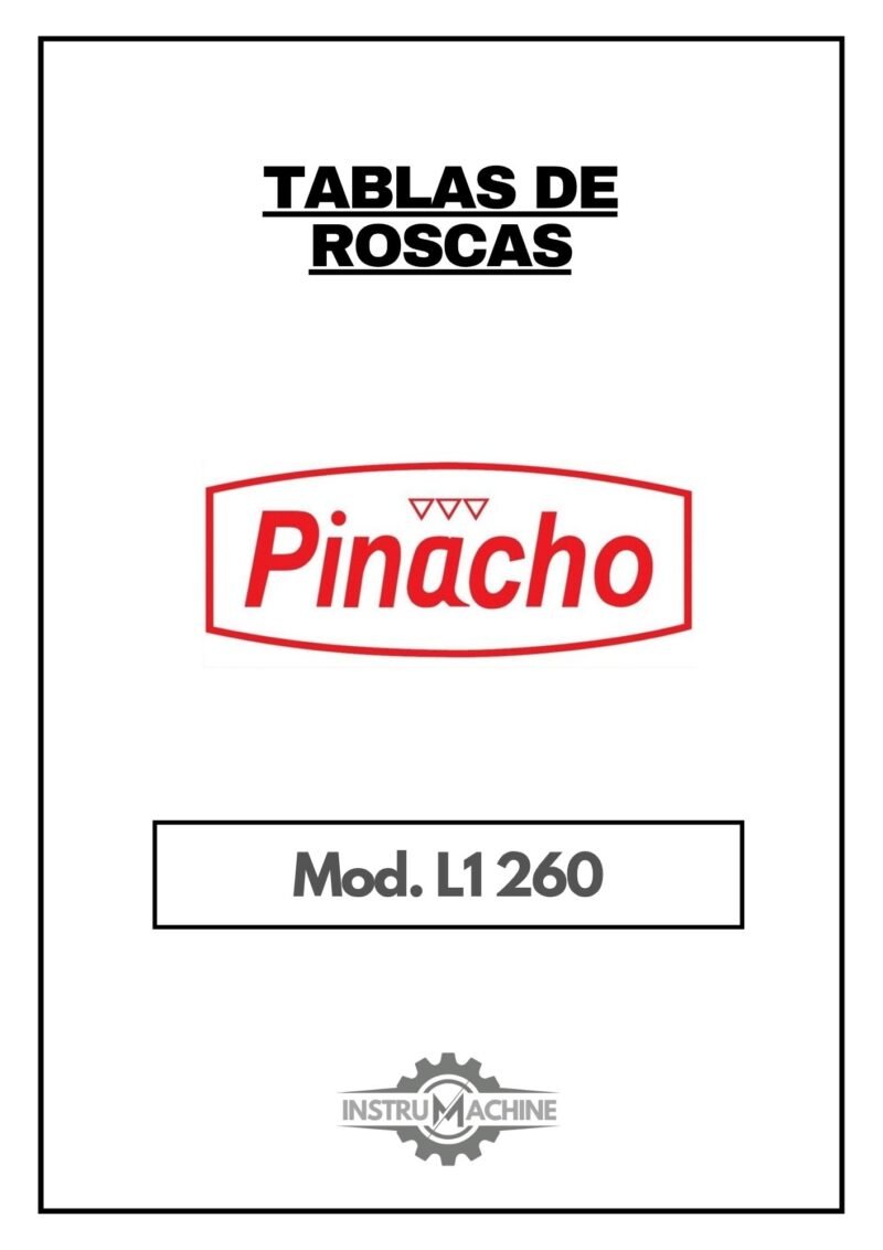 Tabla de roscas Pinacho L1 260