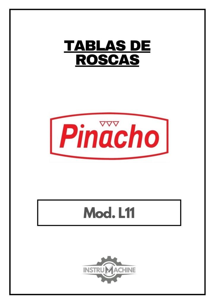Portada Tabla de roscas Pinacho L11