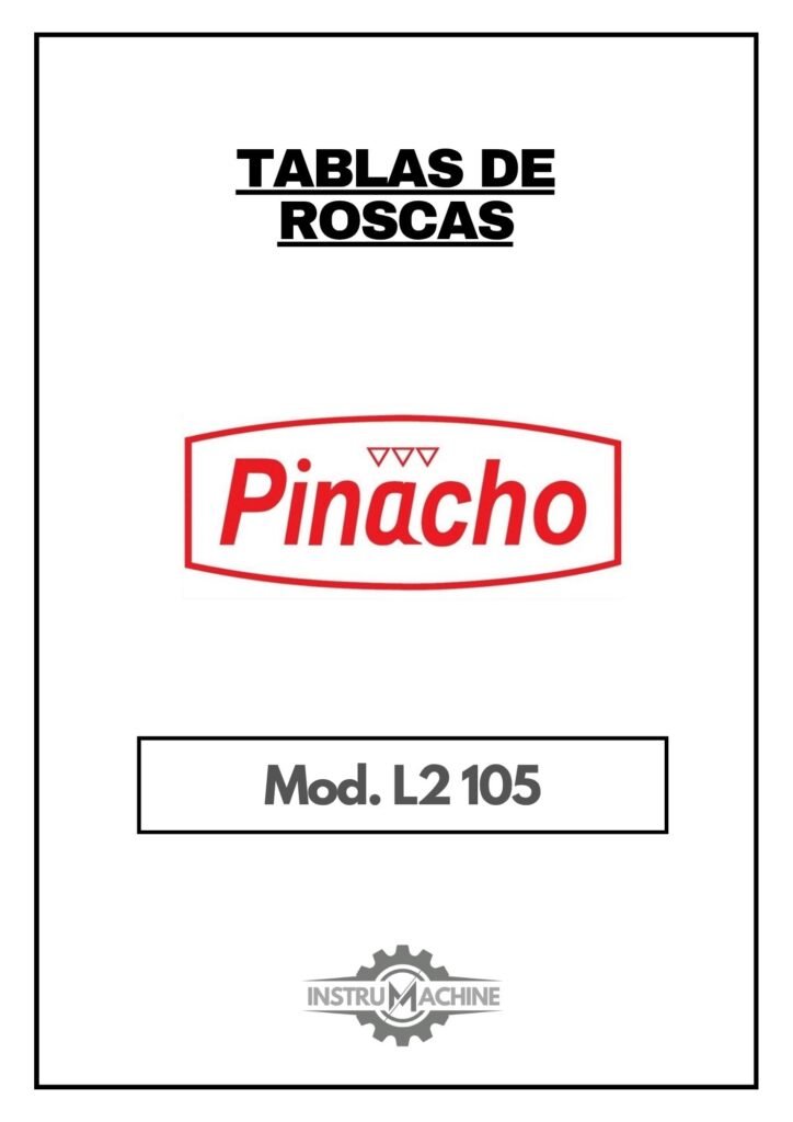 Portada Tabla de roscas Pinacho L2 105