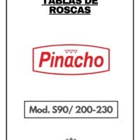 Tabla de roscas Pinacho S90E/200-230